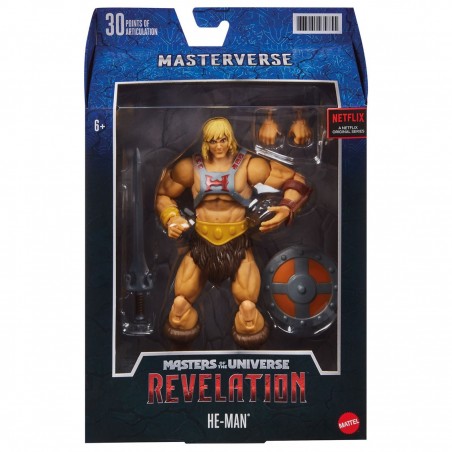 Figura mattel masters of the universe revelation animated serie he - man