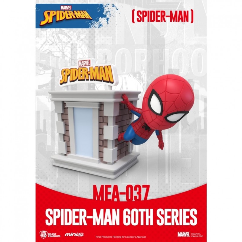 Figura mini egg attack marvel spider - man japones serie 60 aniversario