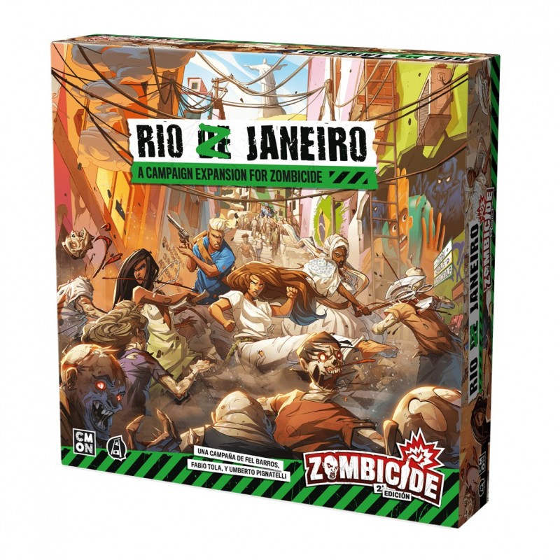 Juego de mesa zombicide 2e rio z janeiro edad recomendada 14 años