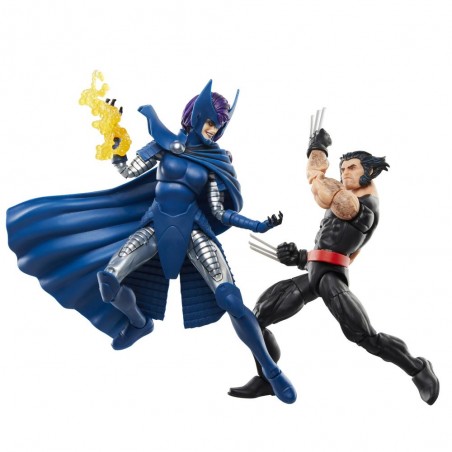 Set figuras hasbro marvel legends series wolverine & lady psylocke