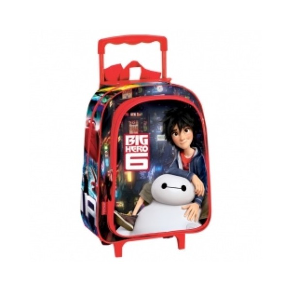 Mochila Carro Fijo Big Hero 37x28x10cm.