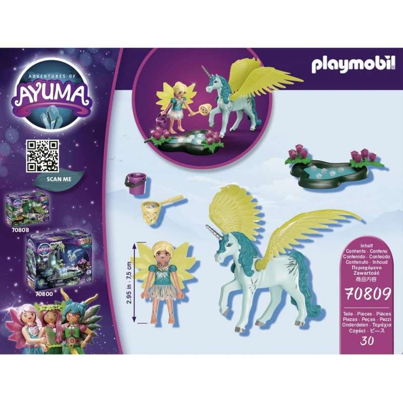 Playmobil crystal fairy con unicornio