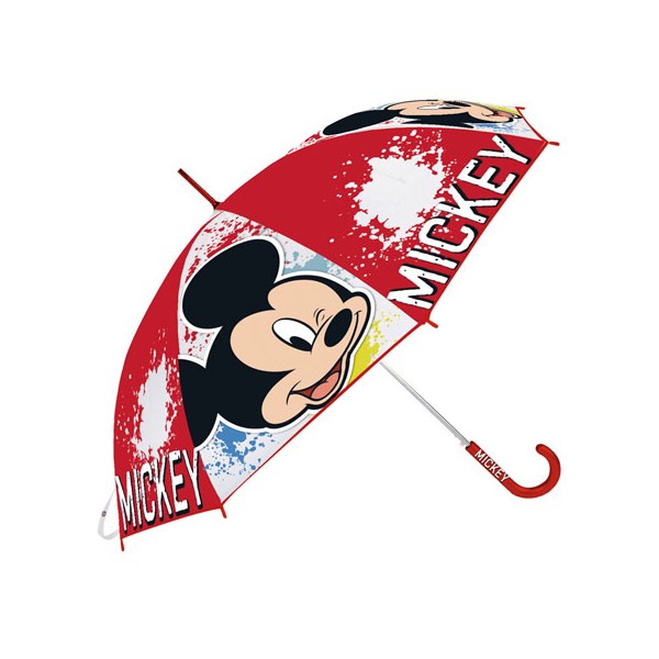 Paraguas Eva Transparente Mickey Disney Manual 46cm.