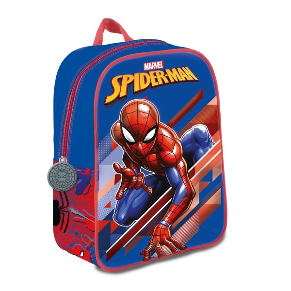 Mochila Mediana 3D Spiderman Squat 31Cm