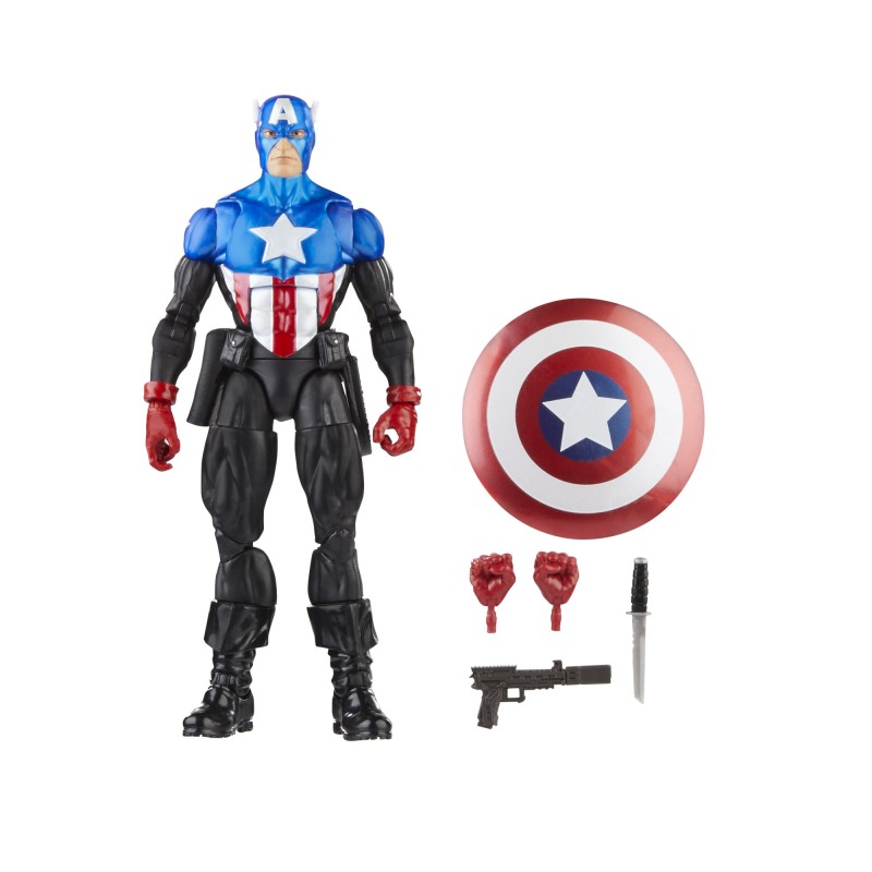 Figura hasbro marvel legends avengers beyond earths mightiest capitan america bucky barnes