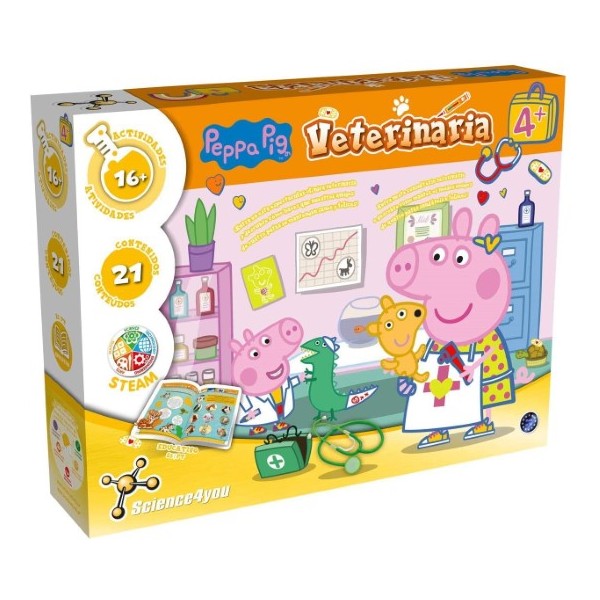 Juego Pig Veterinaria ¡Ayuda A Peppa A Mantener SANOS A LOS Animales con 16 Actividades,