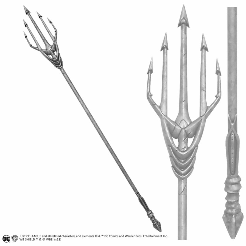 Replica the noble collection dc justice league tridente aquaman escala 1 - 1 186 cm