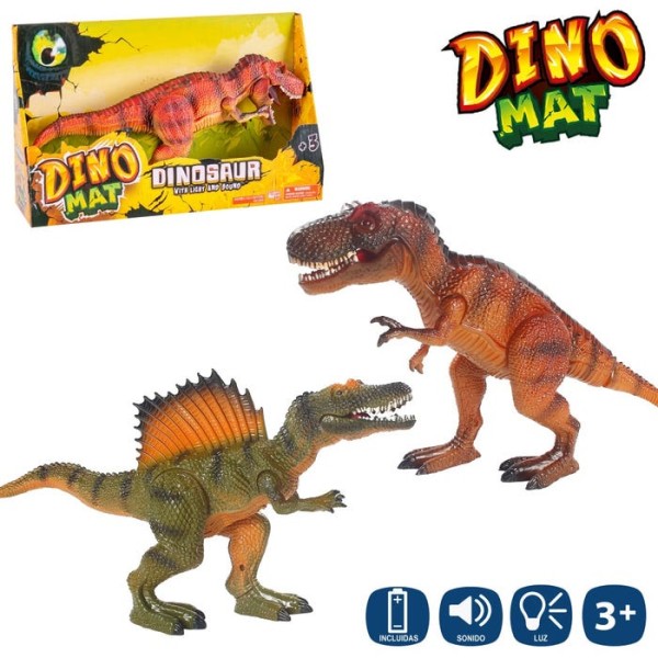 Dinosaurio Con Luz Y Sonido 2/M 34 X 9 X 20 Cm