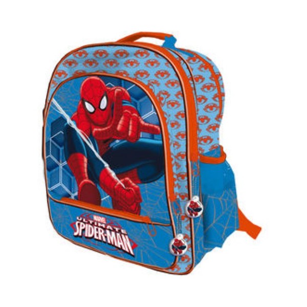 Mochila Spiderman Adp.Carro 4 Cremalleras 34x41x18,5cm.