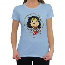 Camiseta funko pop super cute tee dc wonder woman con cuerda talla l niña 23301