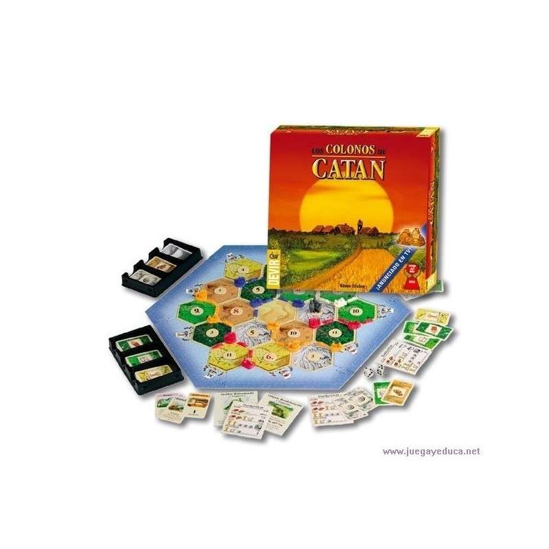 Juego de mesa devir colonos de catan 4 jugadores