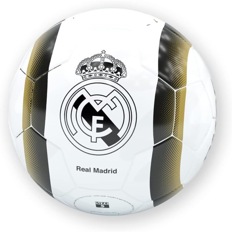 Balon Real Madrid Escudo en Blanco y Negro