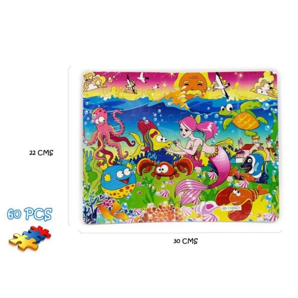 Puzzle Madera 60 Pcs Sirenas