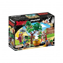 Playmobil asterix: panoramix con el caldero de la pocion magica