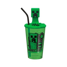 Vaso con Tapa Superior Minecraft 500ml
