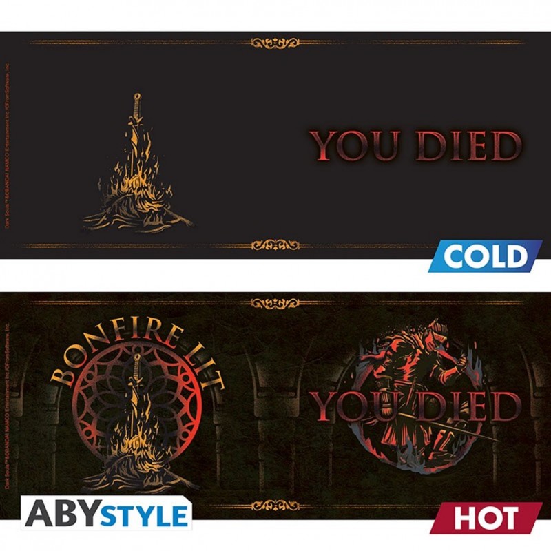 Taza termica abystyle dark souls - you died - bonfire lit