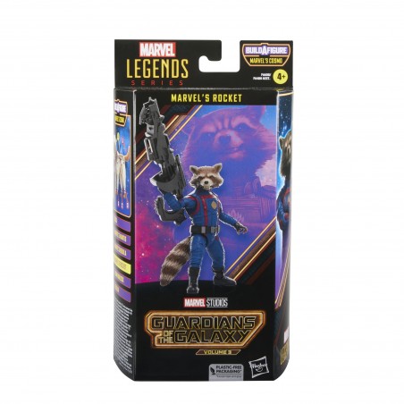 Figura hasbro marvel legends series guardianes de la galaxia rocket