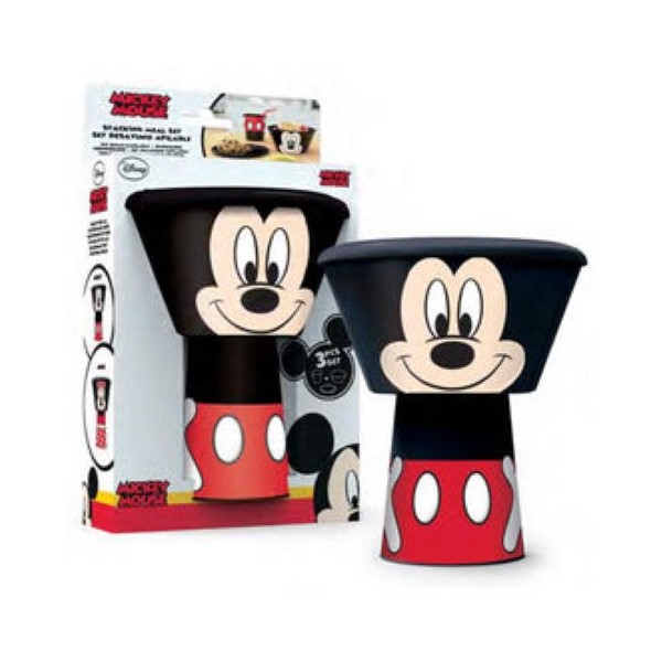 Set desayuno Mickey 3 Piezas Apilable