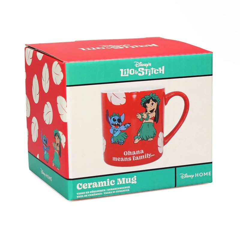 Taza half moon bay disney lilo & stitch ohana means family 310 ml