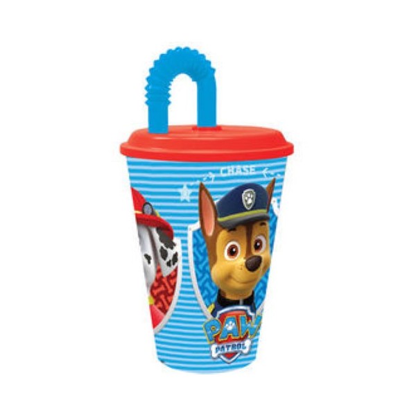 Vaso Pajita Paw Patrol