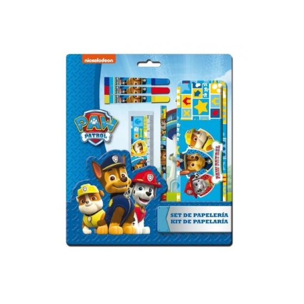 Set Papeleria Paw Patrol + Estuche Metal