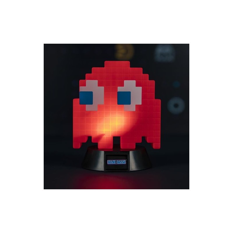 Lampara paladone icon pac - man blinky fanstasmita