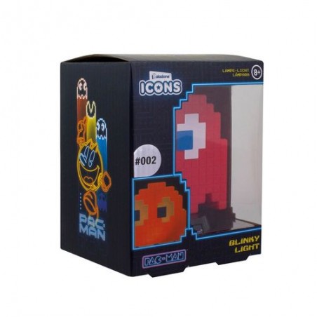 Lampara paladone icon pac - man blinky fanstasmita