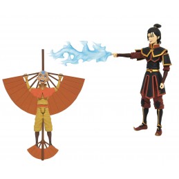 Surtido figuras diamond collection avatar the last airbender aang & azula 6 unidades action figures series 2 18 cm