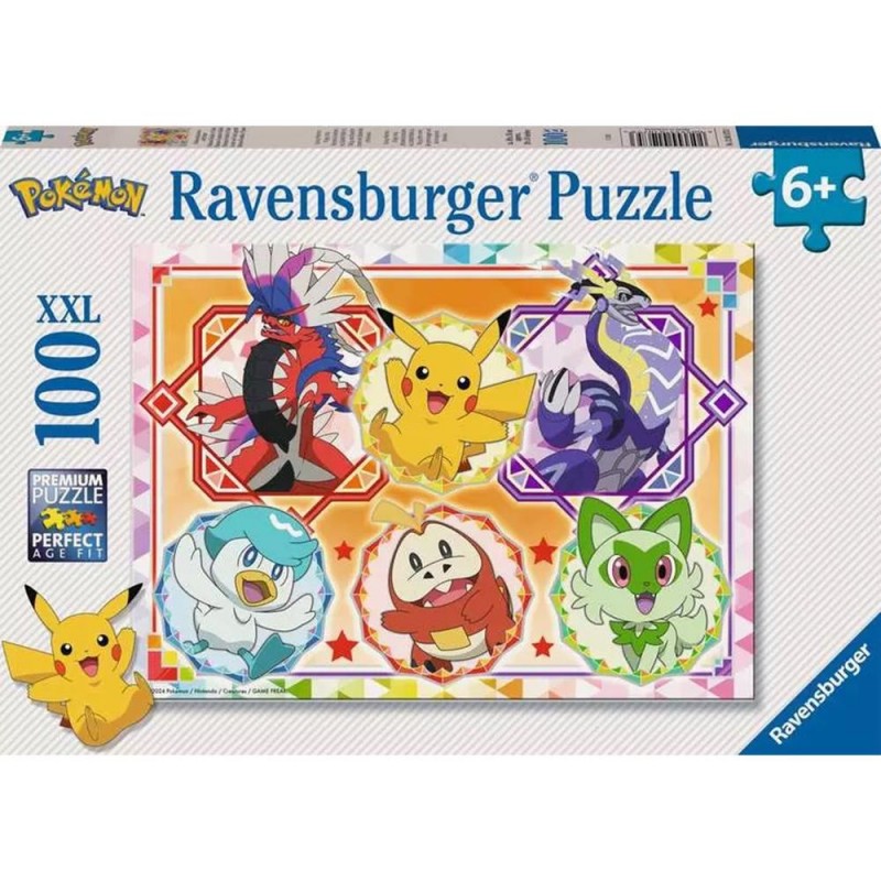 Puzzle ravensburger pokemon 6+ 100 piezas