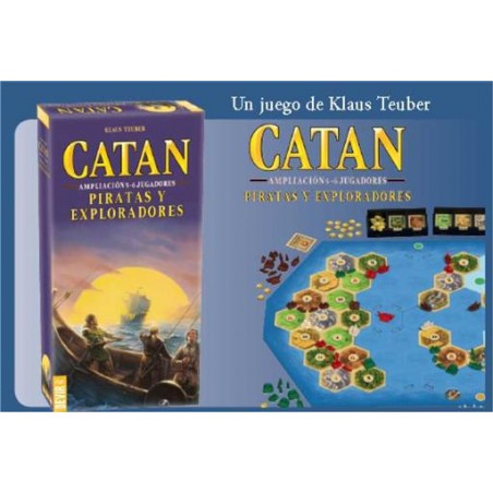 Juego de mesa devir catan piratas y exploradores 5 - 6 jugadores