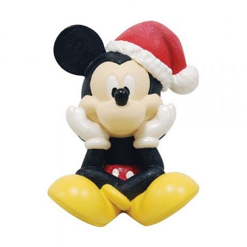 Figura enesco disney navidad mickey mouse