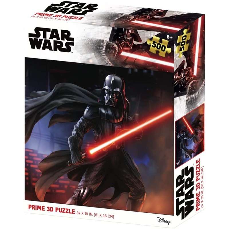 Puzle lenticular prime 3d 500 piezas star wars darth vader