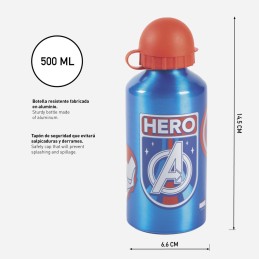Botella Aluminio Avengers Marvel 500ml