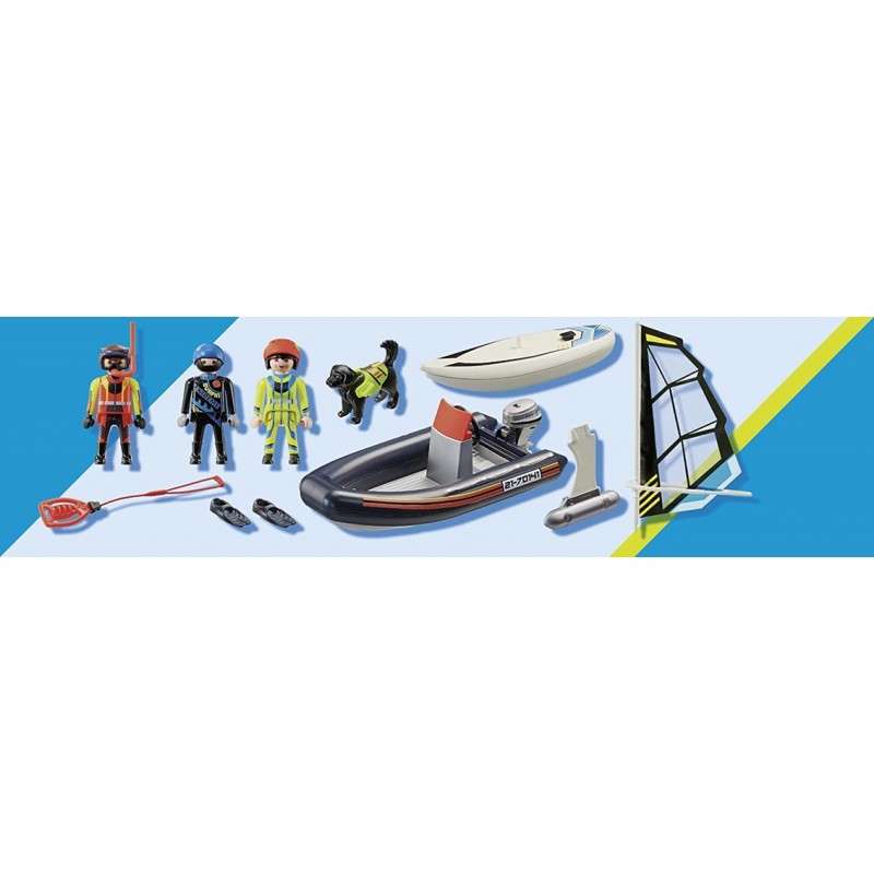 Playmobil rescate maritimo : rescate polar con bote