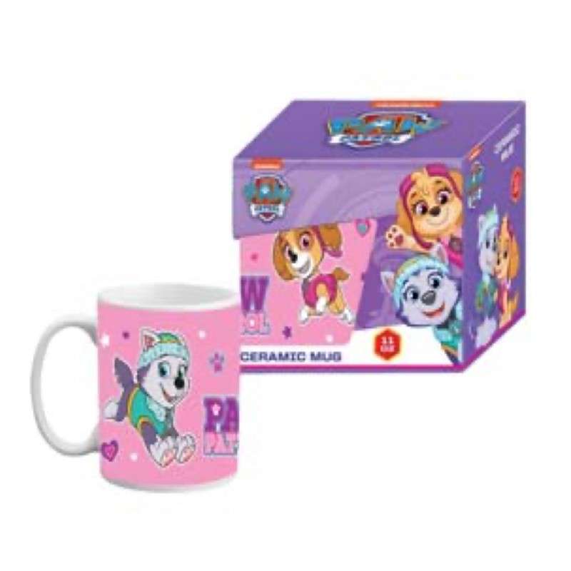 Taza gb eye ceramica rosa patrulla canina en caja de regalo