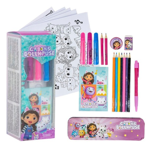 Set Papeleria Coloreable Gabby