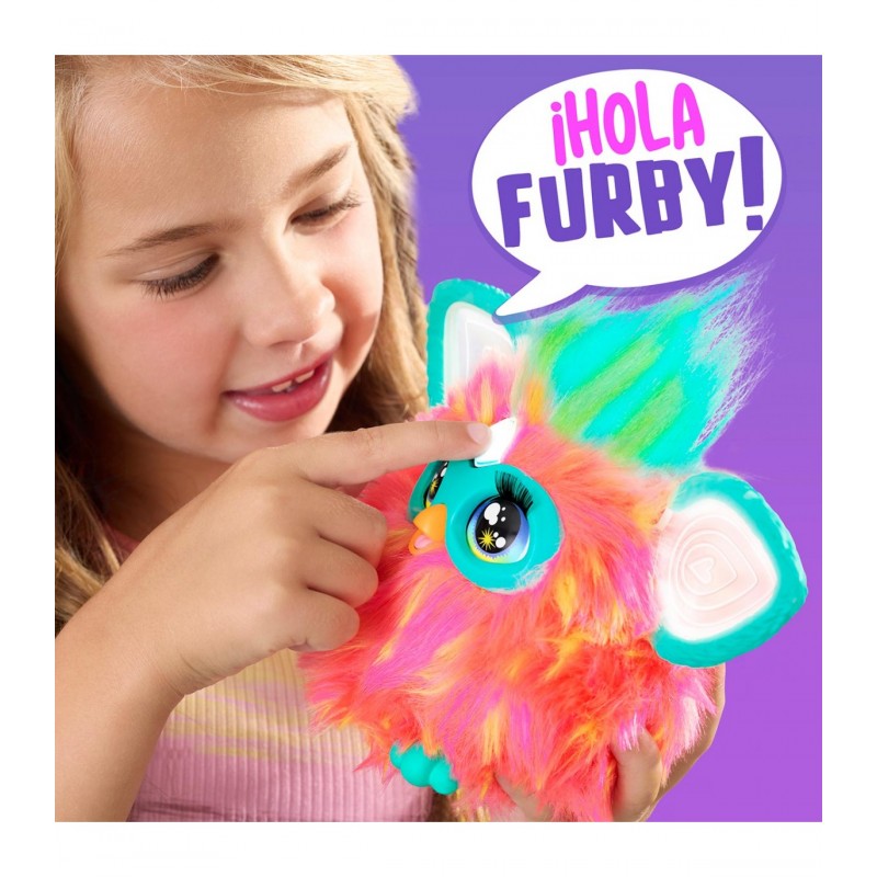 Juguete interactivo hasbro furby naranja coral