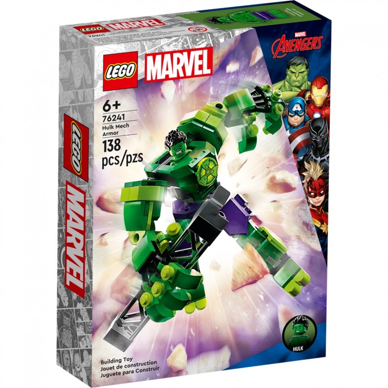 Lego marvel hulk armadura robótica