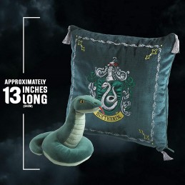 Peluche pack the noble collection harry potter serpiente mascota slytherin + cojin slytherin