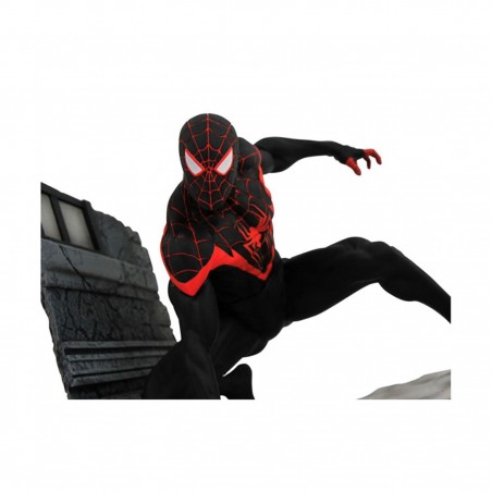 Figura diamond select toys marvel gallery diorama miles morales spider - man marvel comic