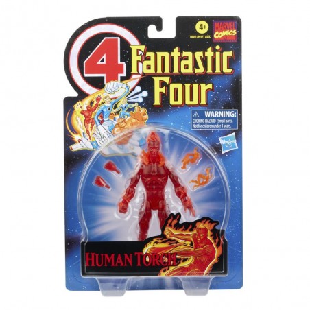 Figura hasbro antorcha humana 15 cm fantastic four marvel legends f03515l0