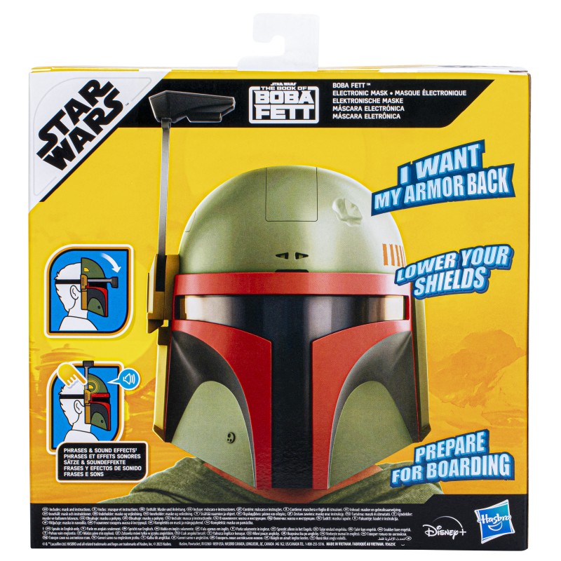 Máscara electrónica hasbro star wars boba fett