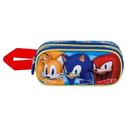 Portatodo 3D Trio Sonic the Hedgehog doble 9,5x22x8cm