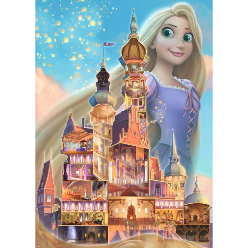 Puzzle ravensburger disney castles - rapunzel 1000 piezas