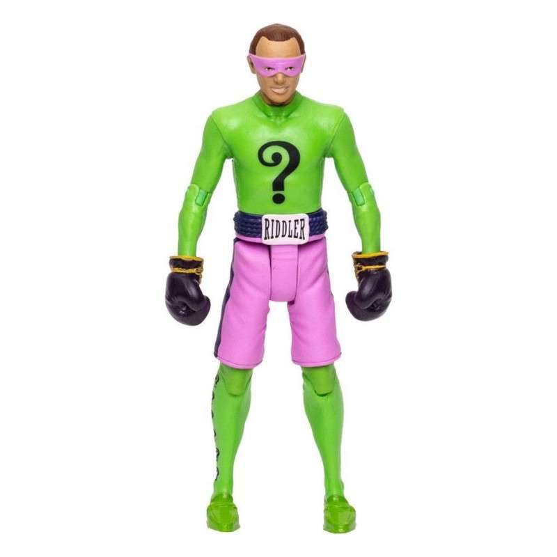 Figura mcfarlane toys dc retro batman 66 the riddler con guantes de boxeo