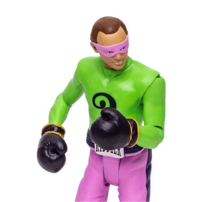 Figura mcfarlane toys dc retro batman 66 the riddler con guantes de boxeo