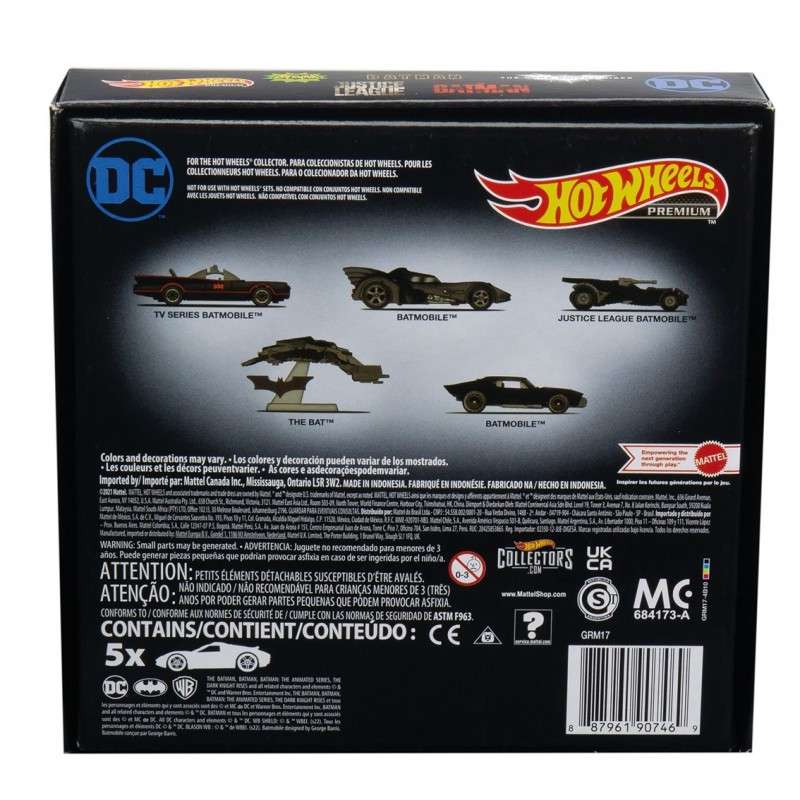 Figuras mattel hot wheels batman pack premium