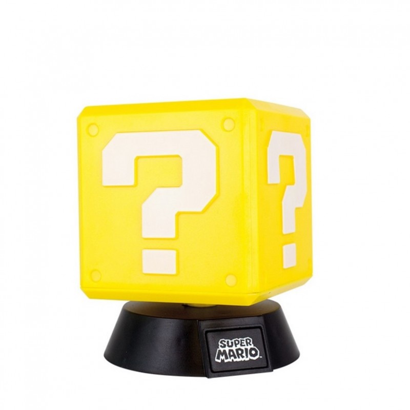 Lampara 3d paladone nintendo super mario question block