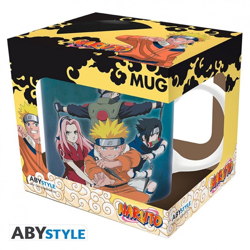 Taza abystyle naruto - equipo 7 vs haku & zabuza