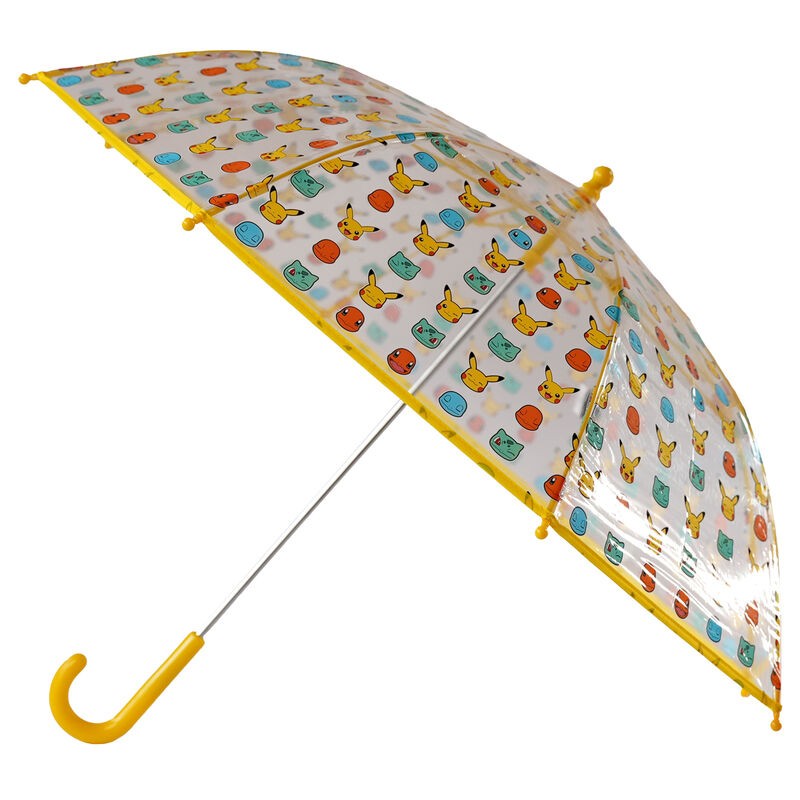 Paraguas Manual Transparente Pokemon 48cm
